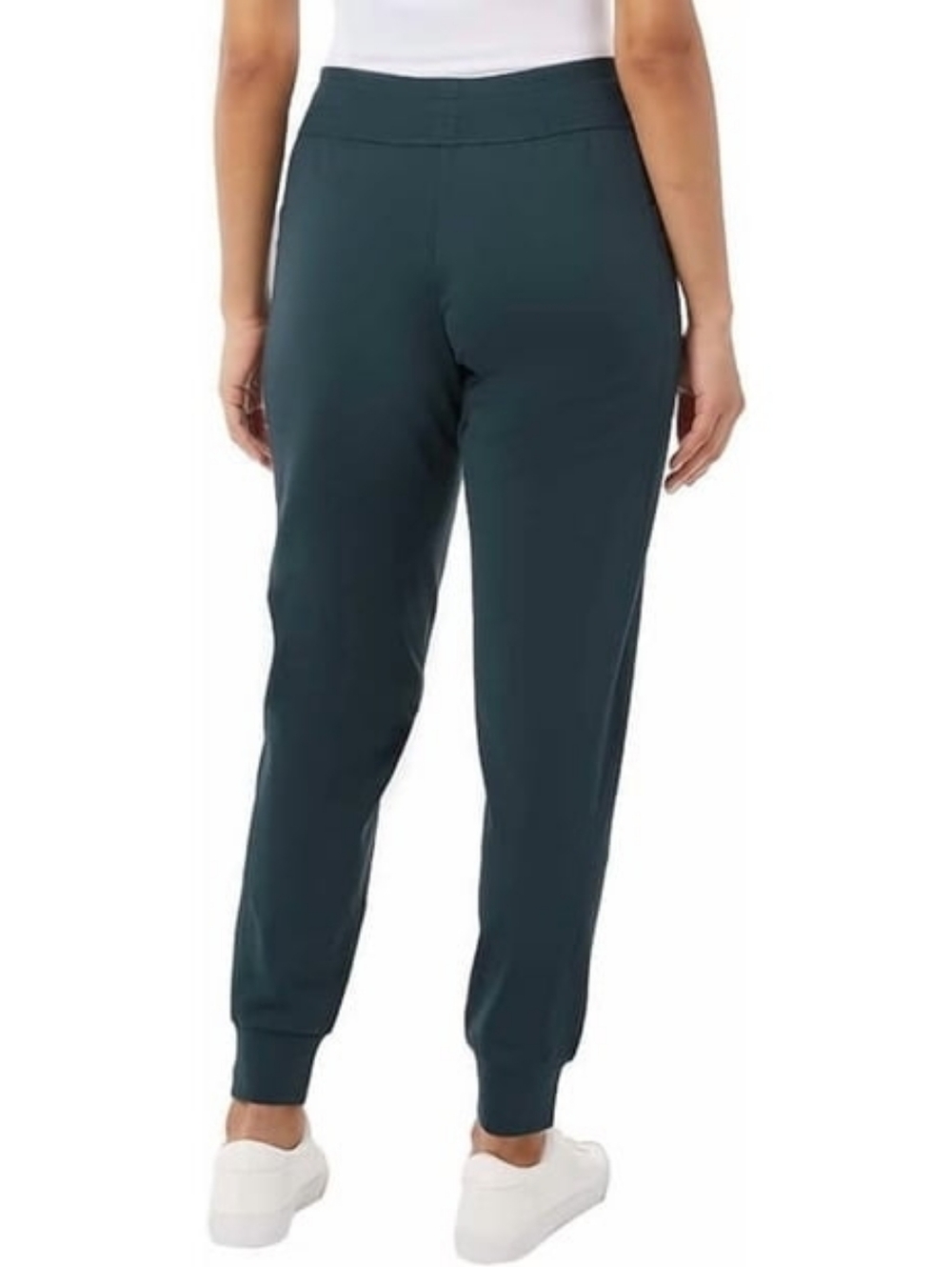 NWT 32 Degrees Teal High Waisted Heat Tech Fleece Lined Jogger Pants Size Large - Picture 2 of 13
